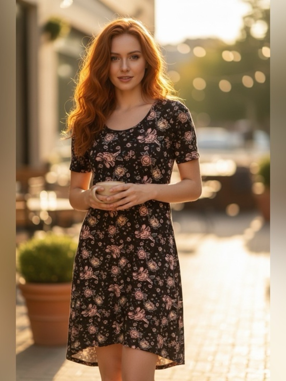🫶🏻 Paisley Raye Daffodil Hi-Low T-Shirt Dress (buttery soft)